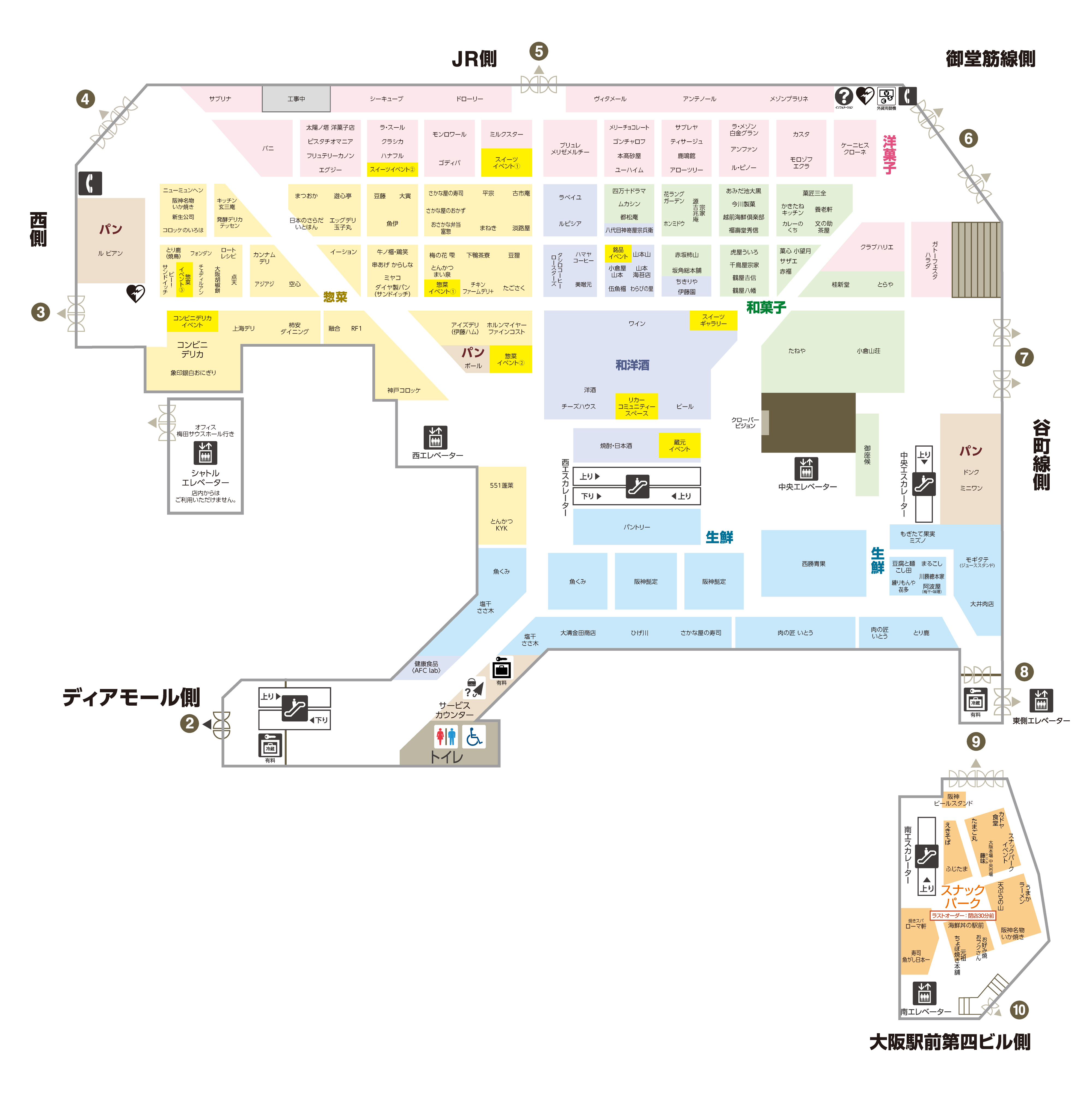B1 | フロアガイド | 阪神梅田本店 | 阪神百貨店