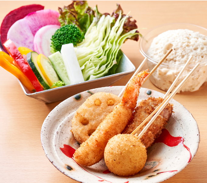 串揚げ「蜻蛉（とんぼ）揚物店 北新地again」 | 9F 阪神大食堂 フード