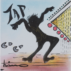 ジャズミュージシャン「日野皓正」のイラスト入り絵皿 音のちから・絵のちから～日野皓正アートの世界展 | 阪神梅田本店