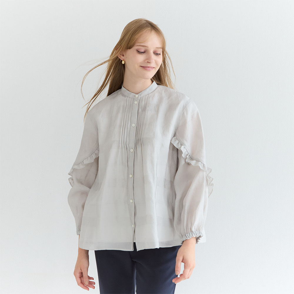 【現行品】フェミニニティチュニックブラウス ホワイト ソーノ 現行品】【DRY POPLIN】フェミニニティチュニックブラウス ソーノ