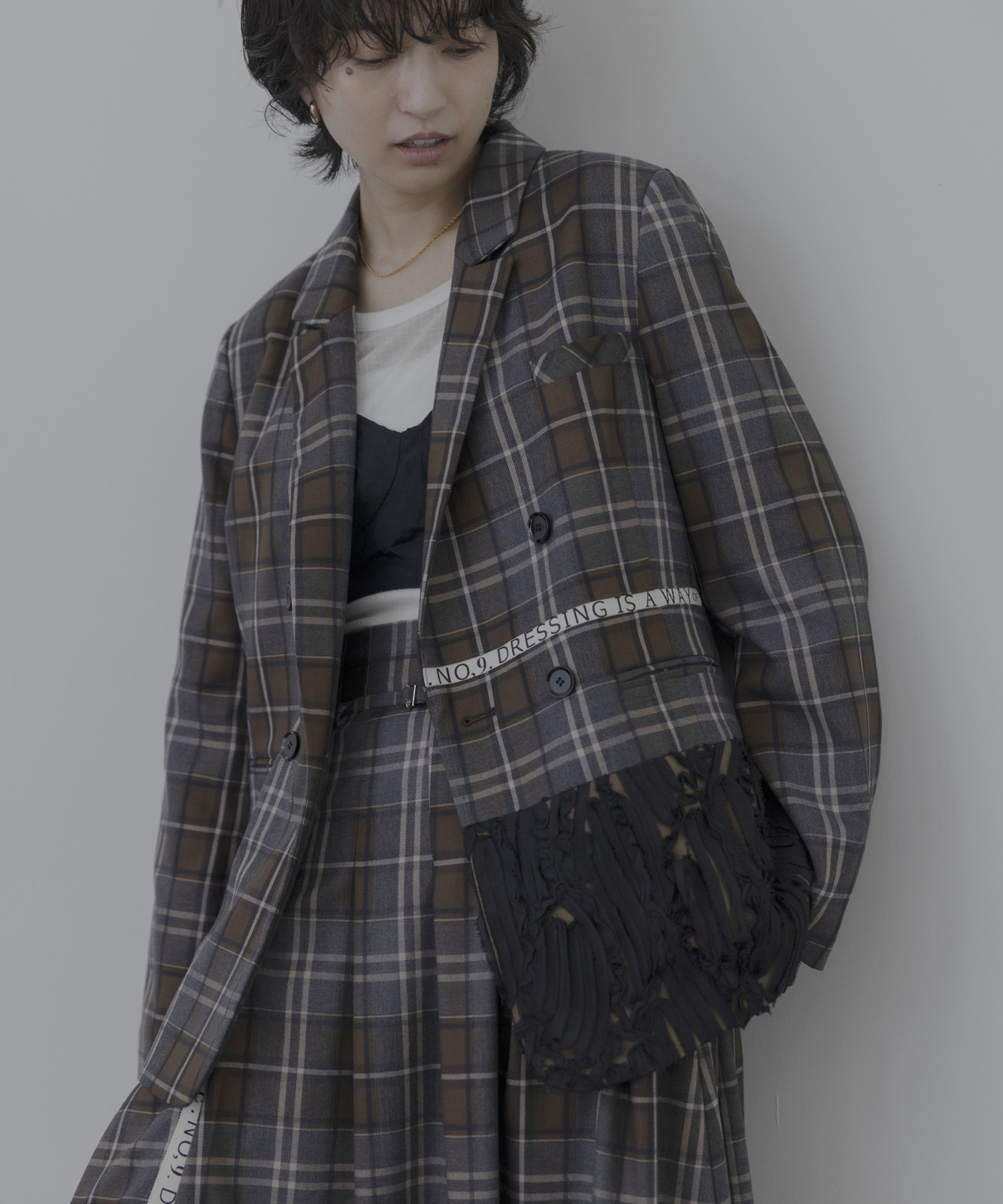 未使用 タグ付き✨ エイミーロウ レースドッキングブルゾン ジップアップ 38 未使用 タグ付き✨ エイミーロウ レースドッキングブルゾン ジップ