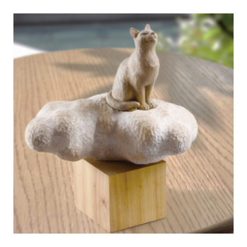 ヴィンテージ　雰囲気抜群の猫の一刀彫彫刻オブジェ 飛騨一位一刀彫展 猫・集めました。 | 伝統工芸 青山スクエア